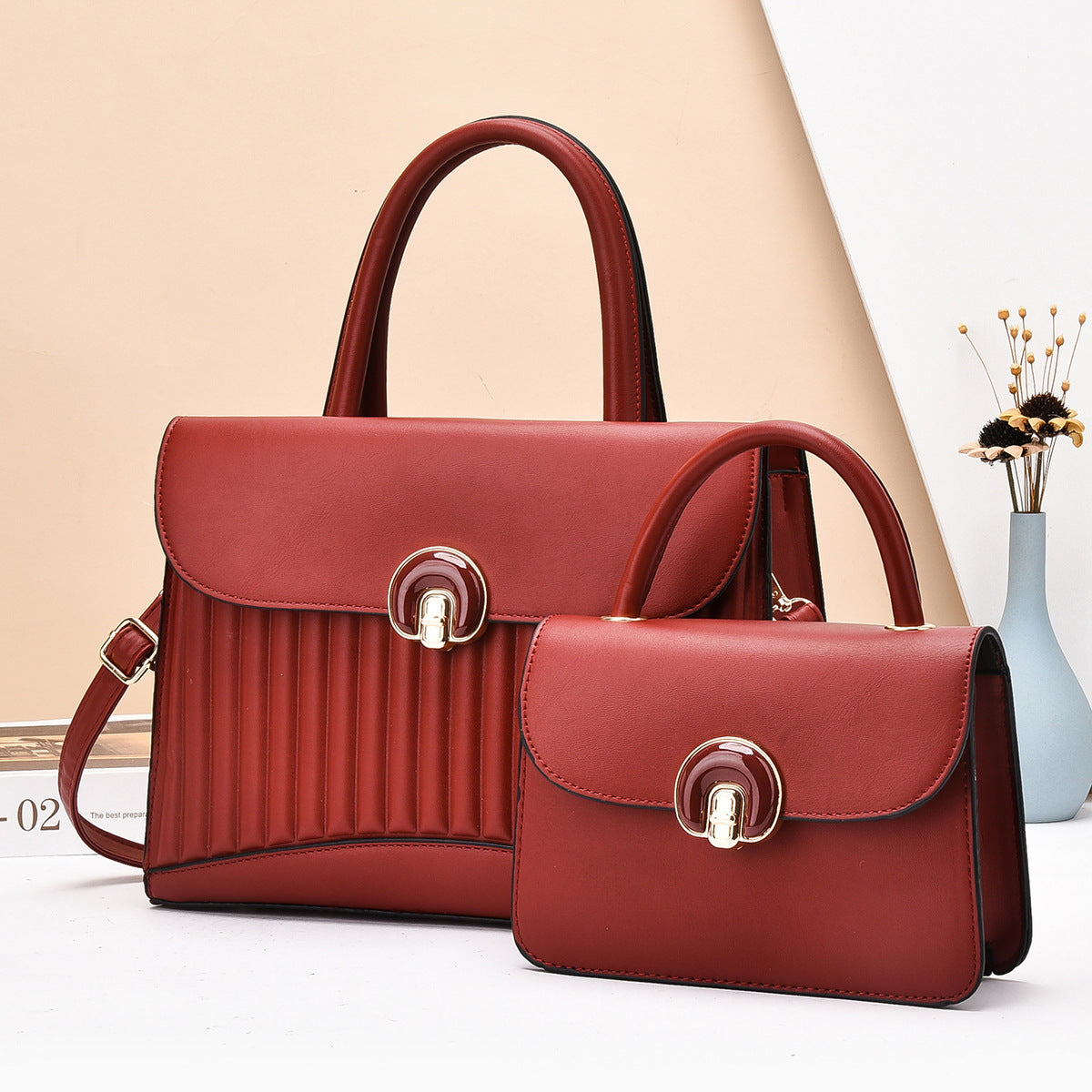Women's Match Sets Large Capacity Fashion Commuter Handbags