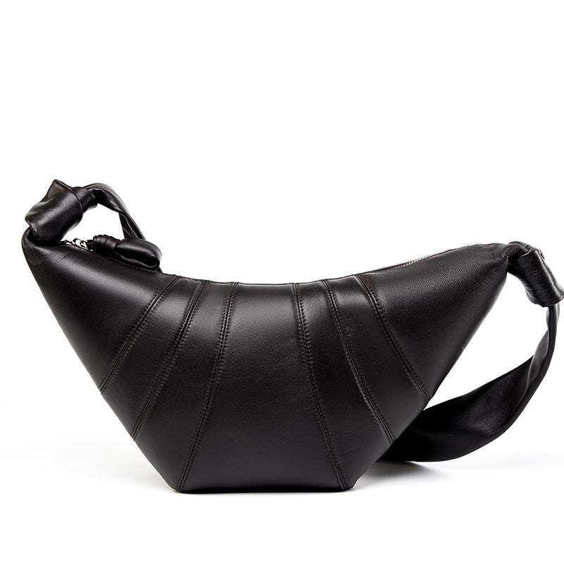 Women's Niche First Layer Sheepskin Lazy Feeling Women's Messenger Bag