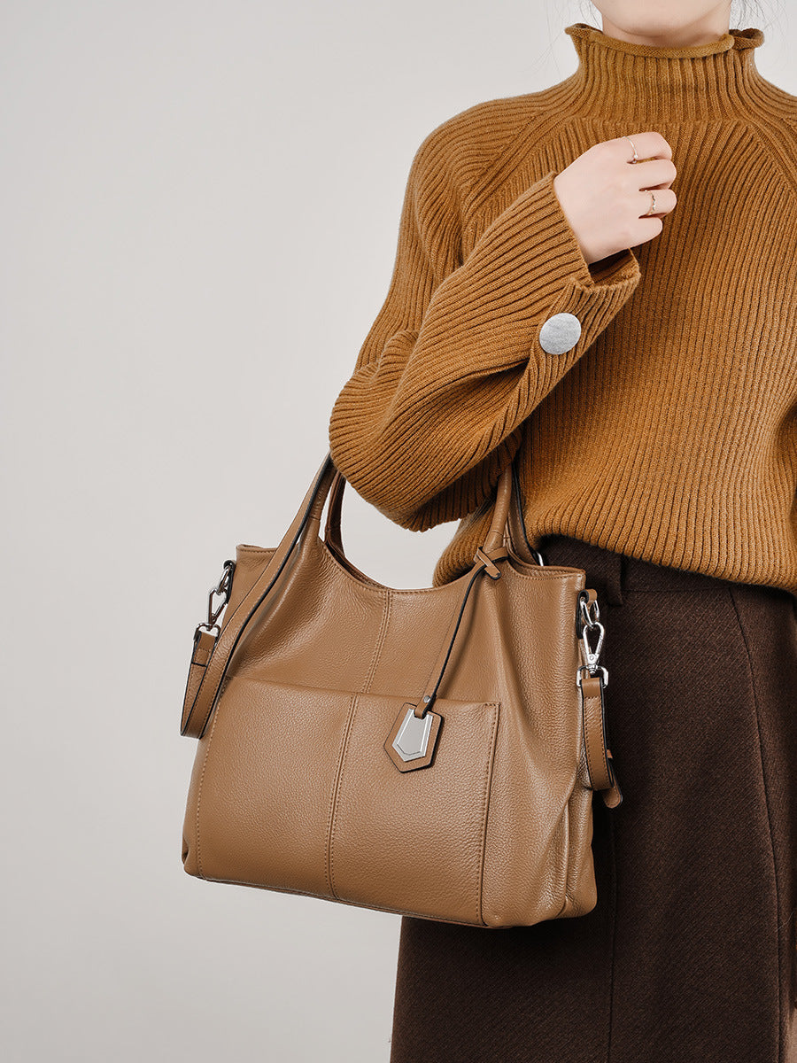 Women's Genuine Leather Large Capacity Totes Mother Shoulder Bags