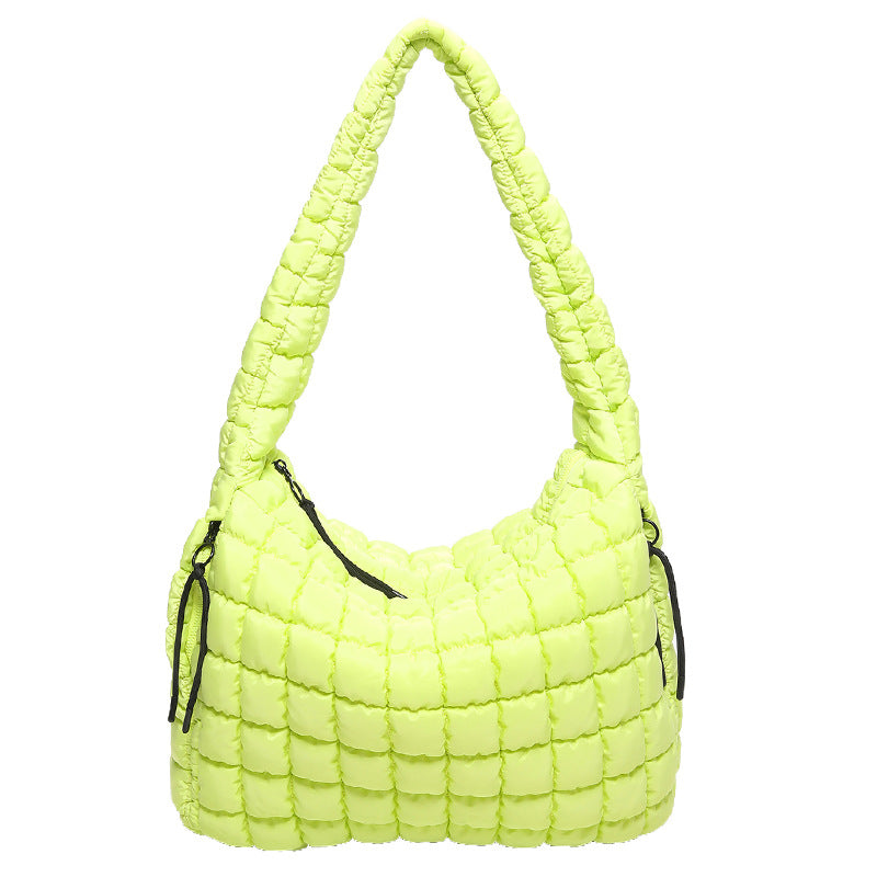 Women's Pleated Cloud Large Capacity Down Cotton Bags