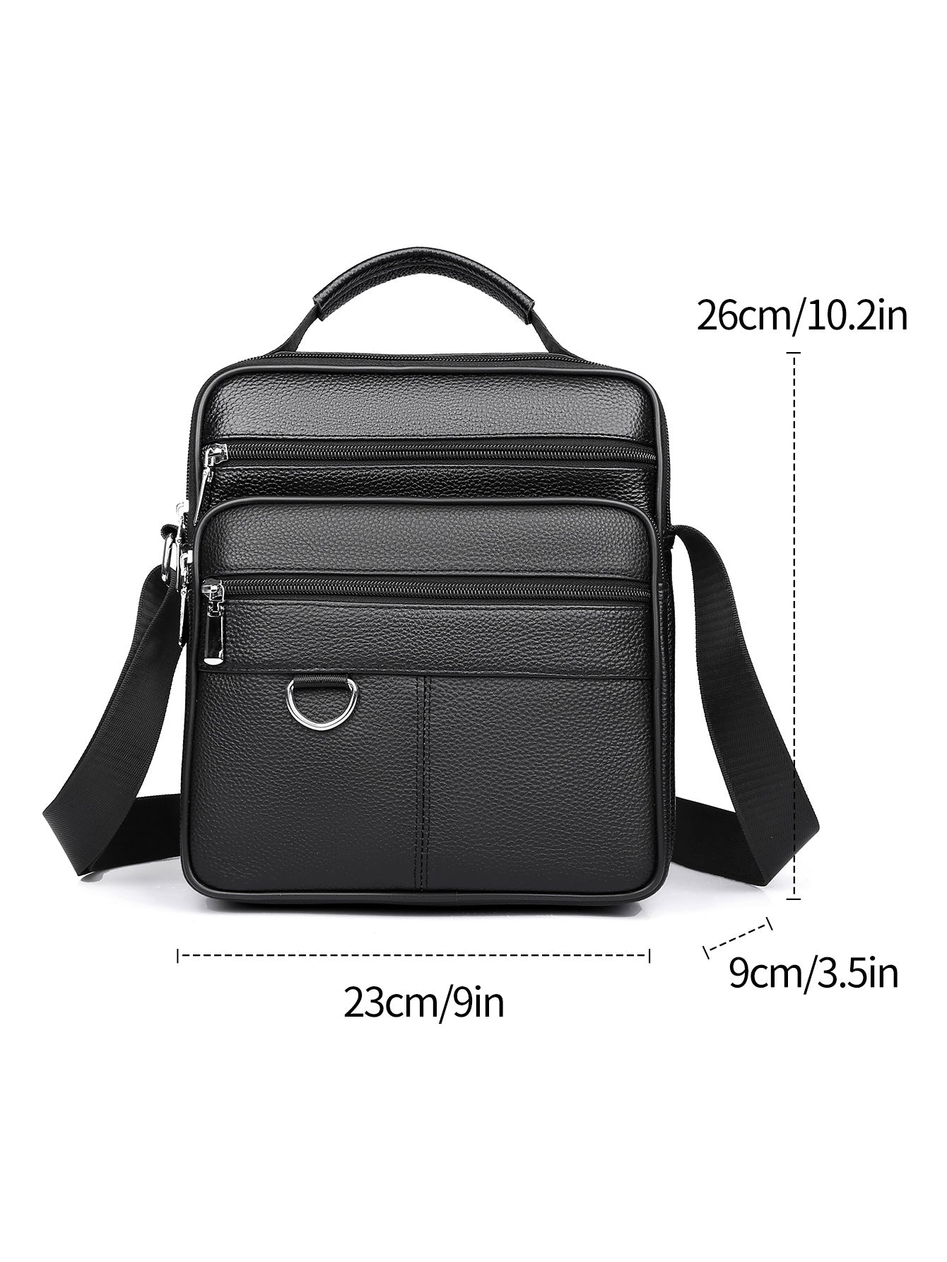 Men's High-grade First Layer Cowhide Leather Business Men's Shoulder Bag
