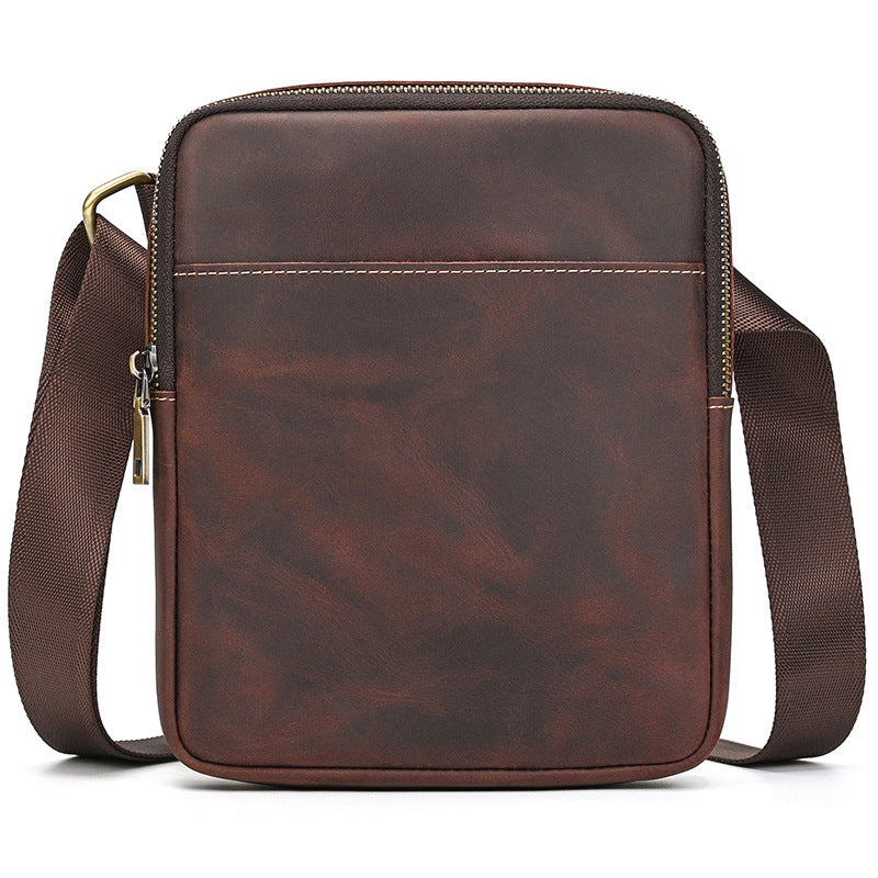 Men's Leather Fashion Crazy Horse First Layer Men's Shoulder Bag