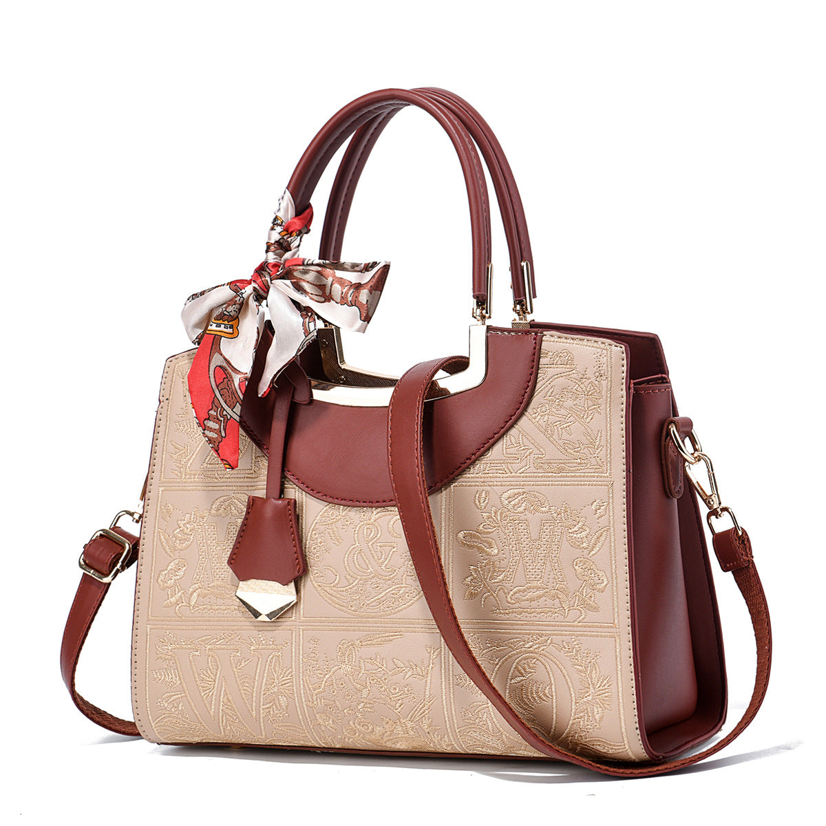 Women's Wedding Light Luxury Large Capacity Embroidered Handbags