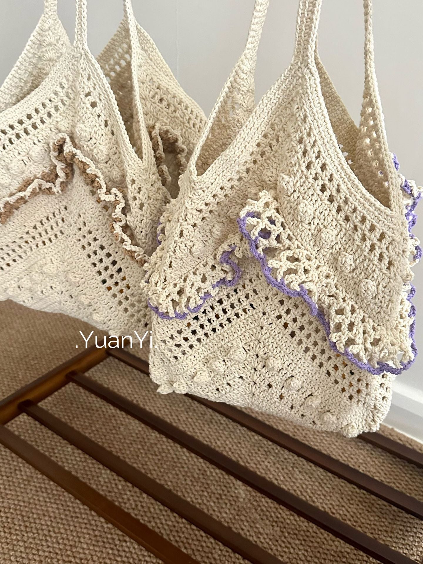 Women's Capacity Antique Style Hollow Seaside Vacation Women's Shoulder Bag