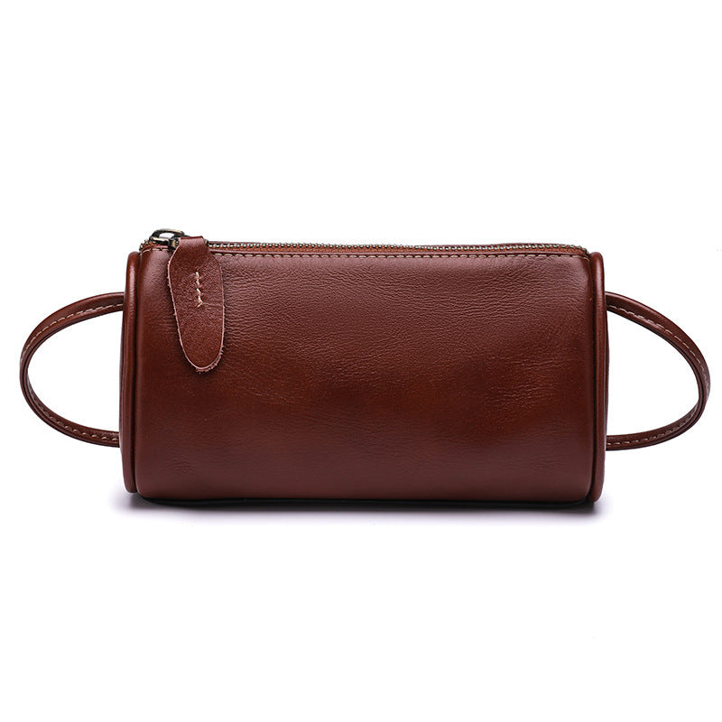 Women's Summer Genuine Leather Mobile Pillow Bags