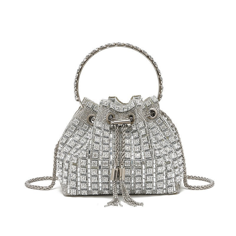 Graceful Women's Rhinestone Good-looking Fashion Diamond Dinner Bag