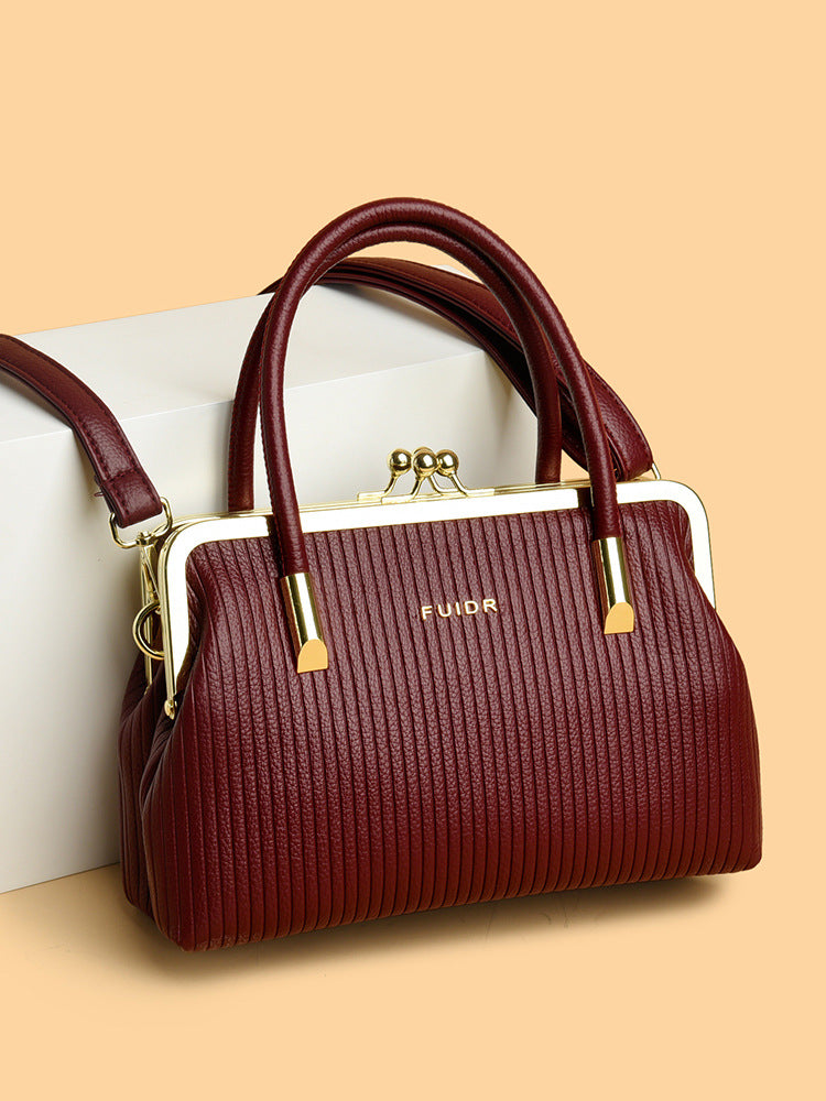 Women's Mom Large Capacity Fashion Good-looking Clip Women's Messenger Bag