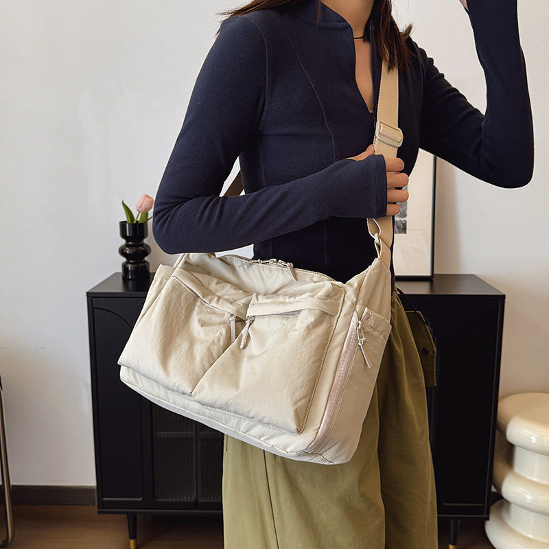 Women's & Men's Simple Trendy Cloth Large Capacity Women's Messenger Bag
