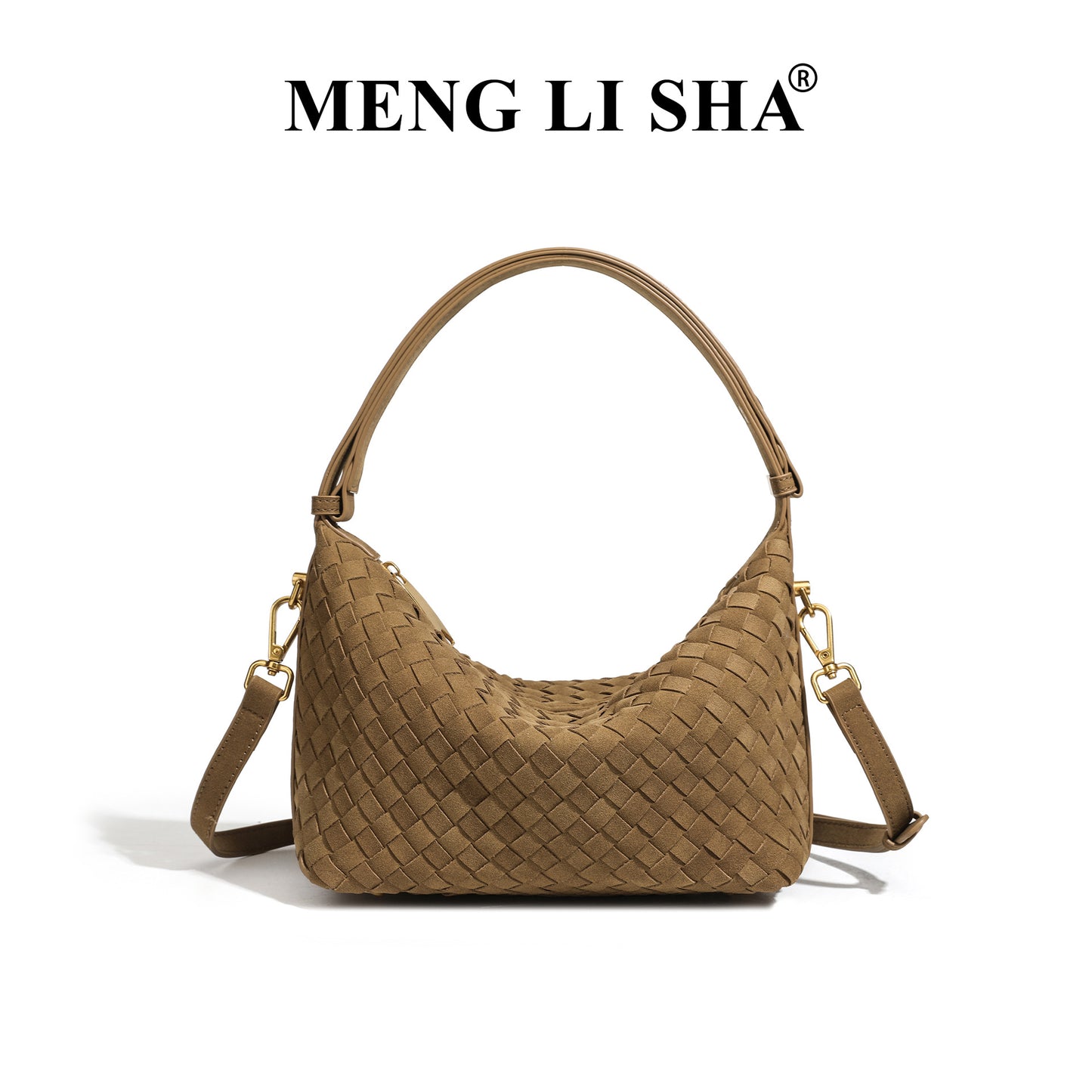 Women's Niche Matte Leather Woven Simple Retro Commuter Bags