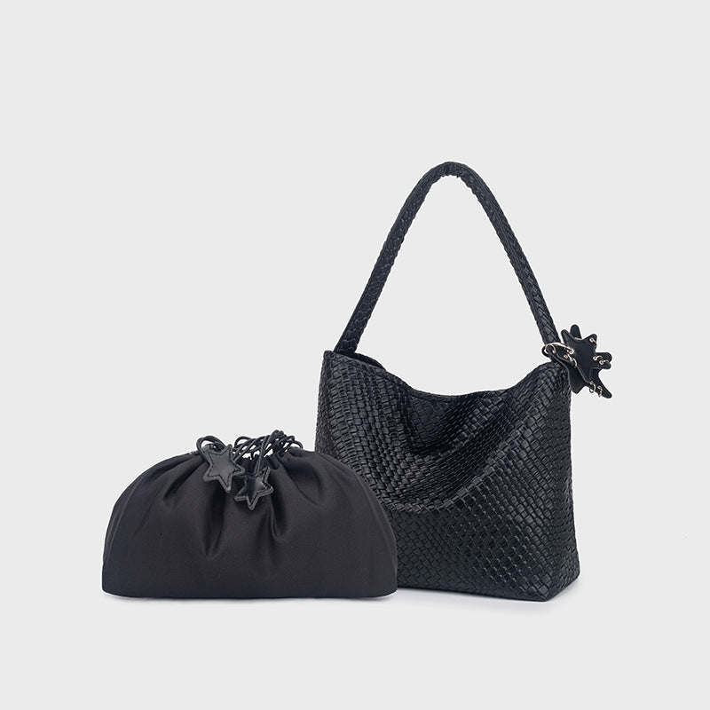 Woven Mother Niche High-grade Light Luxury Female Large Bags