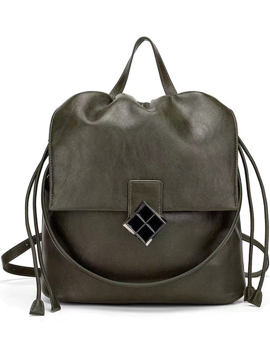 Women's Fashion Large Capacity Soft Leather High-grade Leisure Backpack