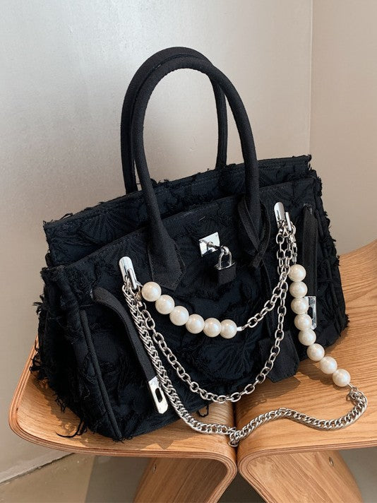 Women's Kelly Exquisite Pearl Chain Commuting Women's Handbag
