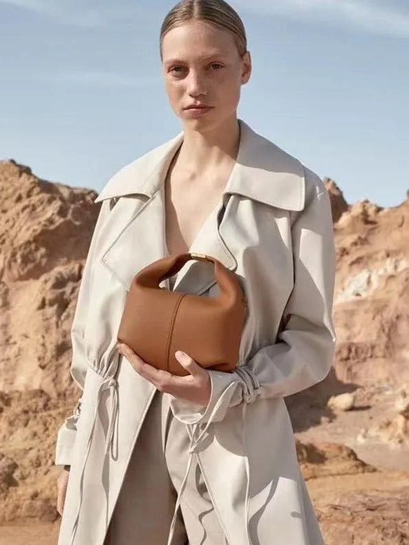 Women's French Niche Lunch Genuine Leather Single High Bags