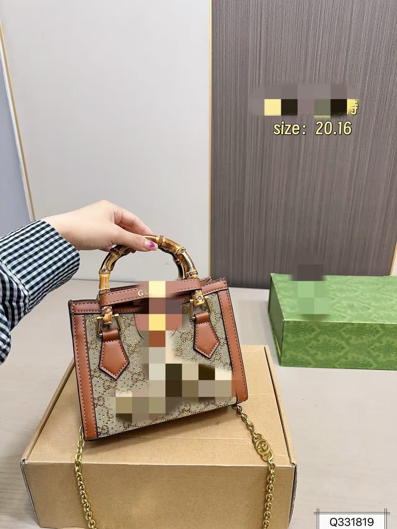 Stylish Women's Fashionable Bamboo Joint Leather Handbags