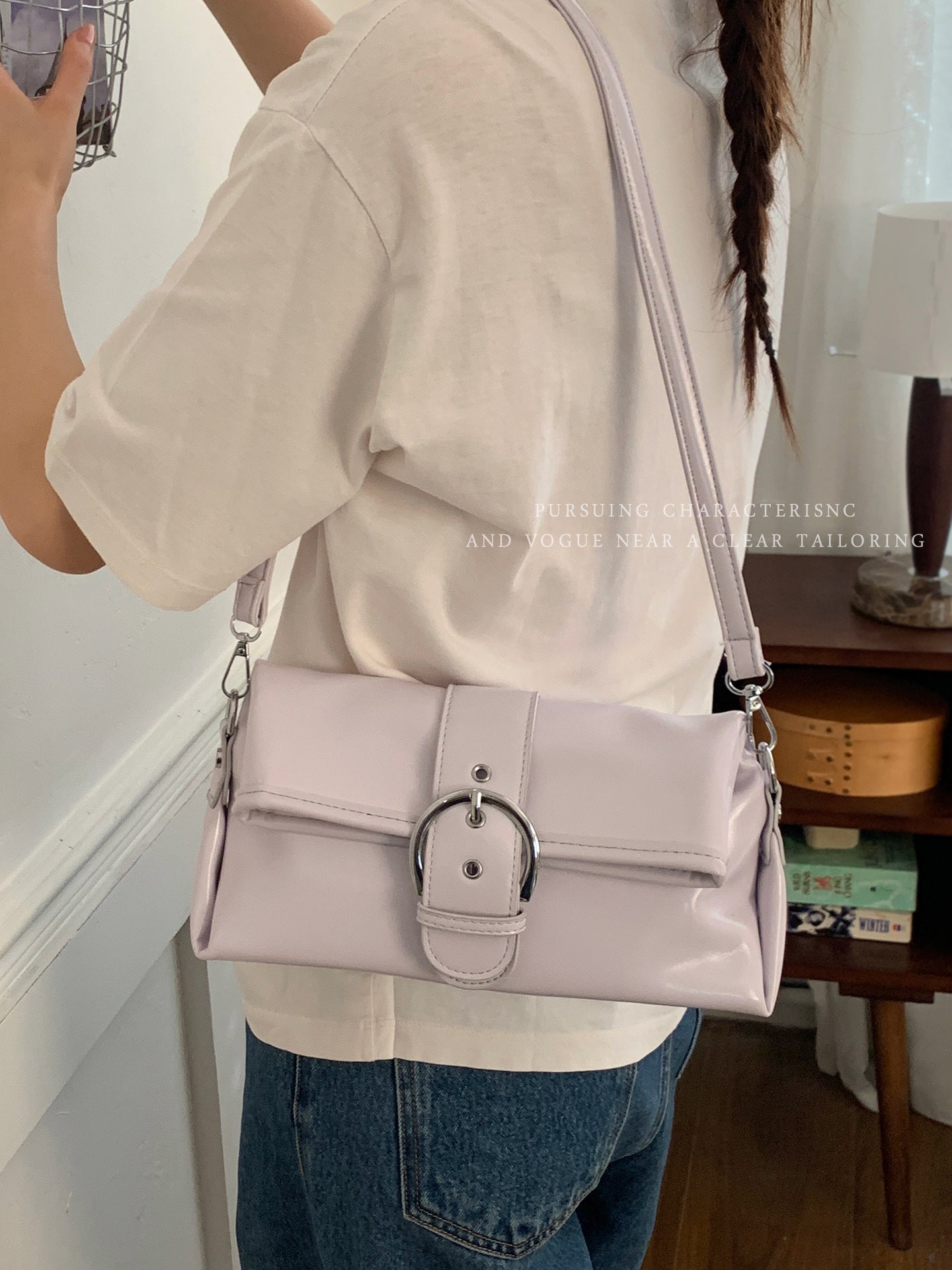 Women's Korean Fashion Pouches Commuter Simple Small Square Bag