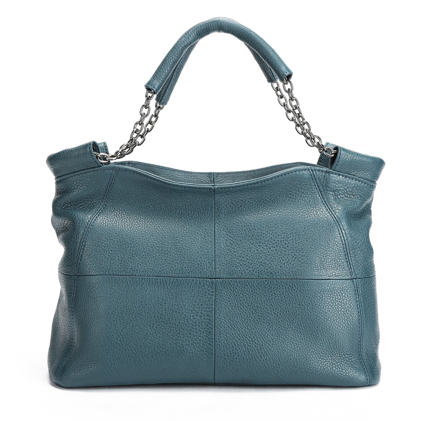 Women's Leather Portable Retro First Layer Cowhide Underarm Chain Bags