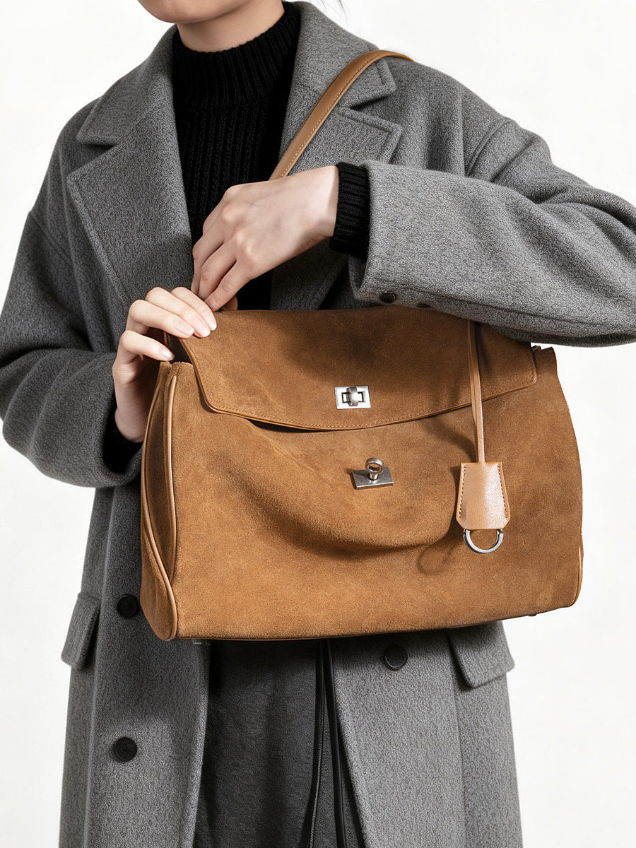 Matte Leather High-grade Kelly Twist Underarm Women's Shoulder Bag