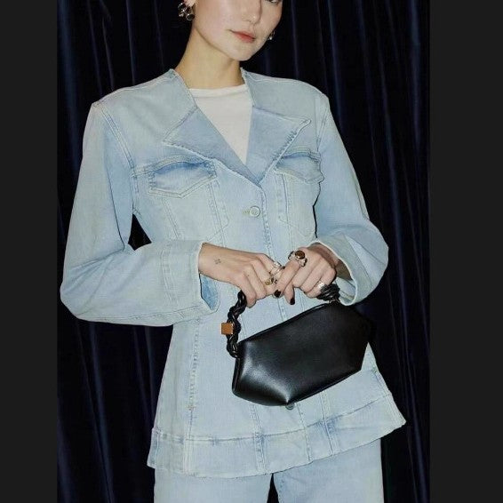 Women's Cowhide Fashionable Elegant Simple Lady's Shell Women's Messenger Bag