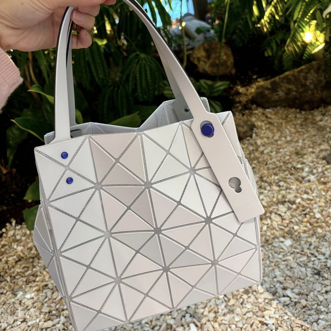 Box Geometric Diamond Quilted Diagonal Single Handbags