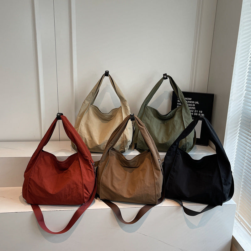 Women's Fresh Simple Large Capacity Cloth Portable Women's Shoulder Bag