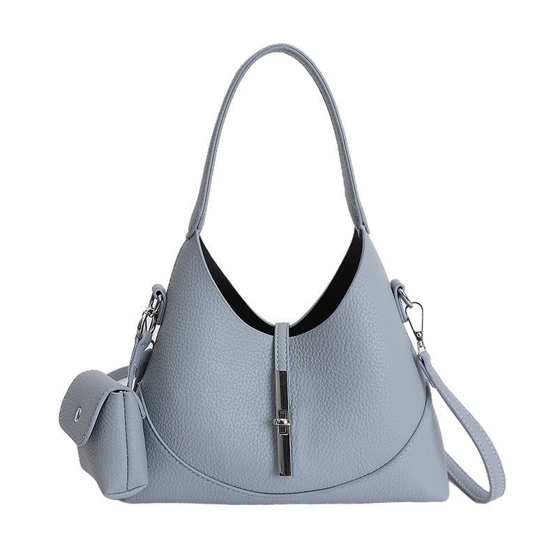Women's Spring Korean Style Niche Contrast Color Lazy Temperament Bags