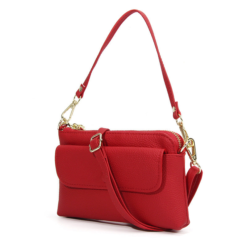 Women's Cell Lightweight Summer First Layer Cattlehide Fashion Simple Women's Messenger Bag