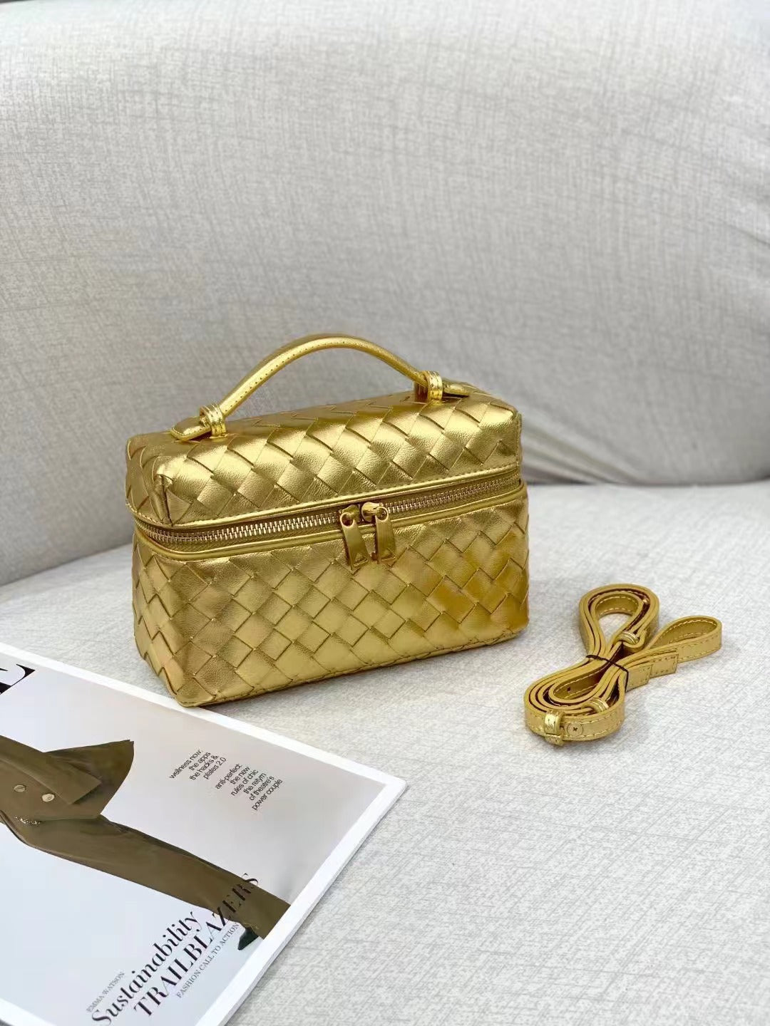 Women's Box Diamond Check Chain For Handbags