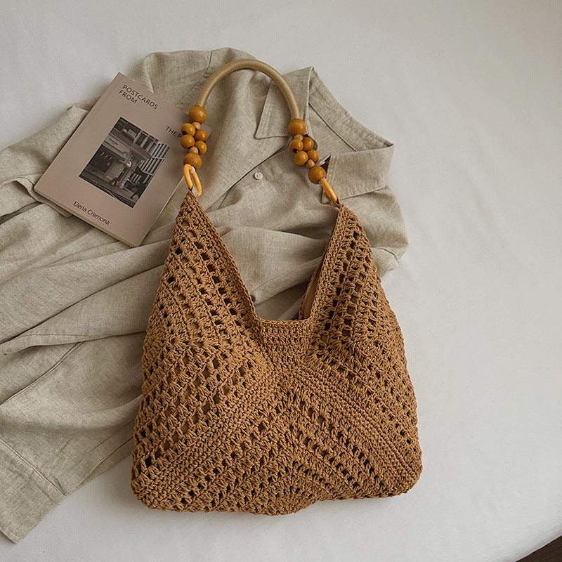 Large Capacity Woven Summer Fashion Straw Leisure Women's Shoulder Bag