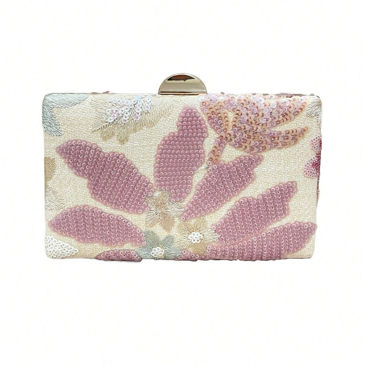 Women's National Style Handmade Embroidery Clutch Sequined Dinner Bag
