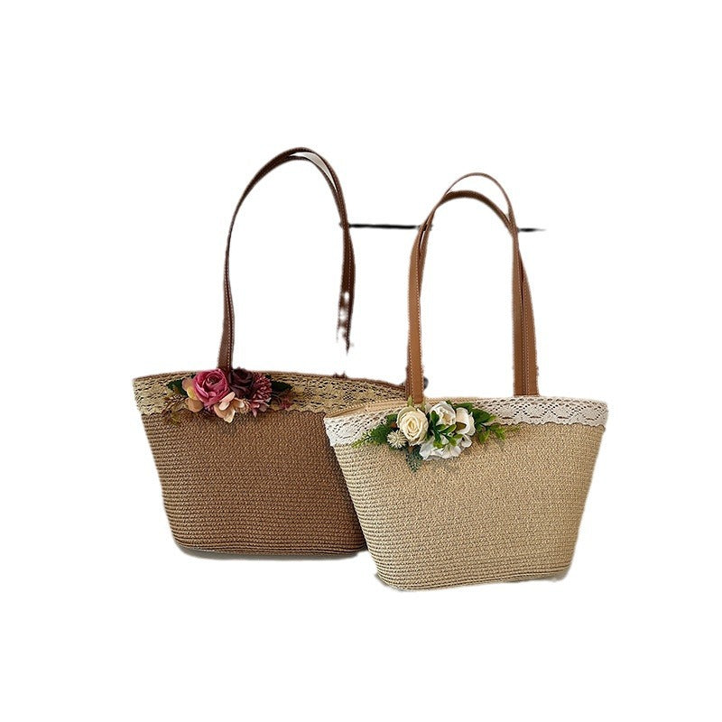 Women's Korean Style Mori Woven Fashion Straw Bags