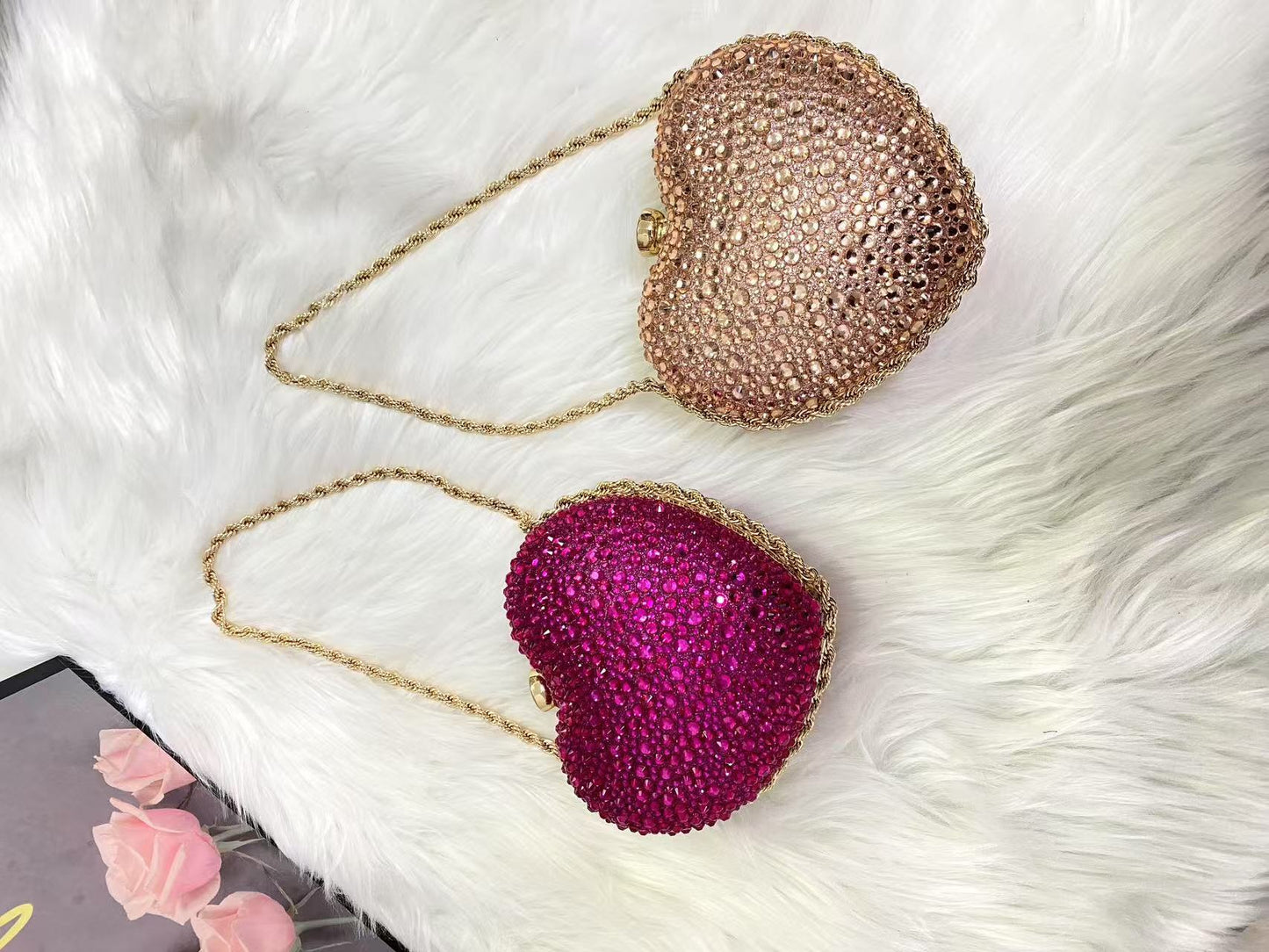 Women's Rhinestone Spring Fashion Mini Love One Bags