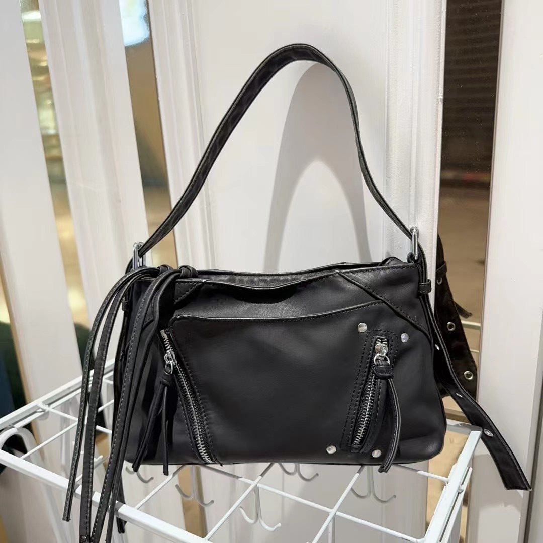 Zip One Hot Style Motorcycle Design Tote Bag