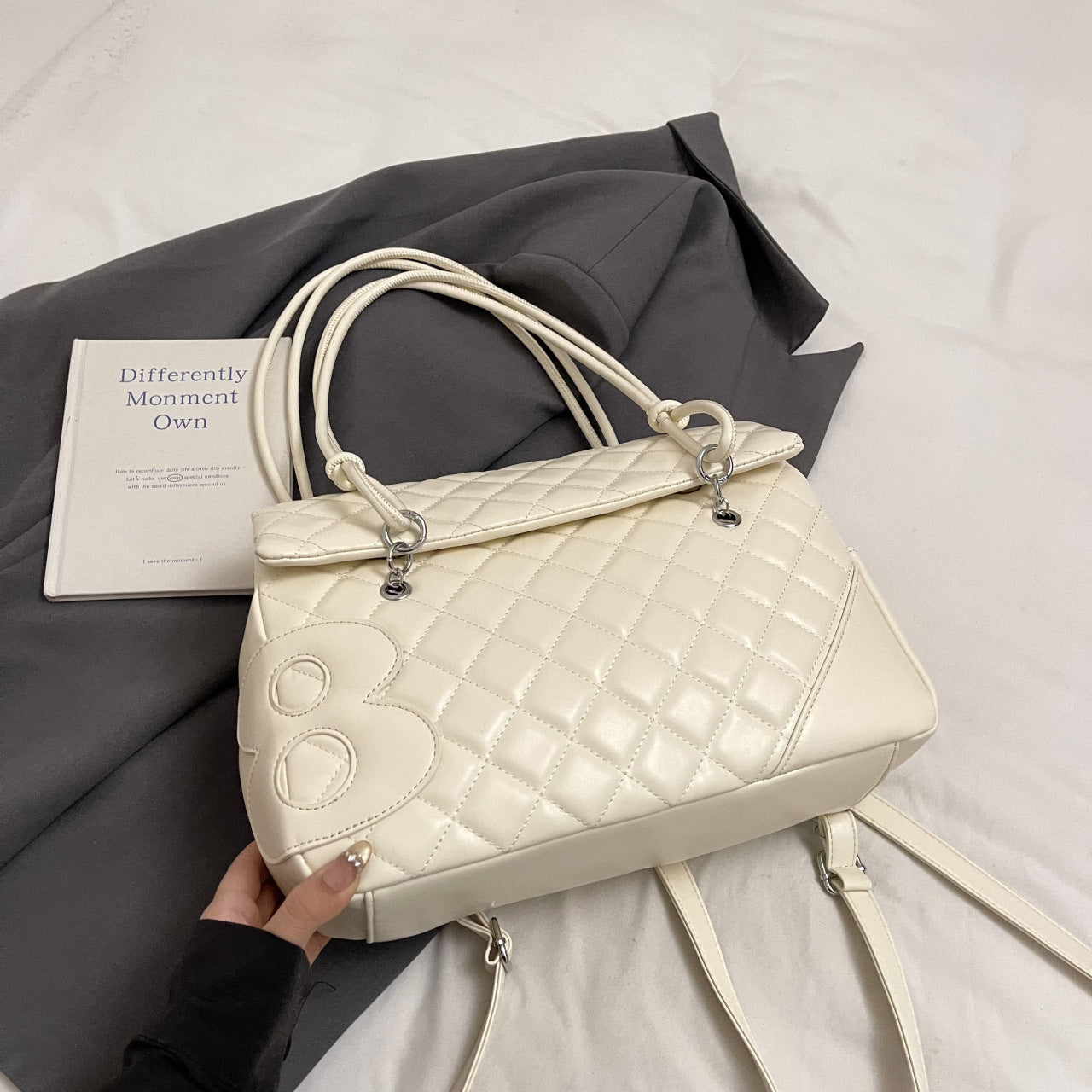 Simple Rhombus Fashion Personality Beautiful Large Bags