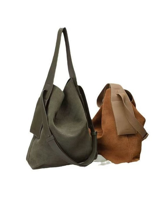 Suede Under The Mountain Lazy Commuter Large Capacity Tote Bags