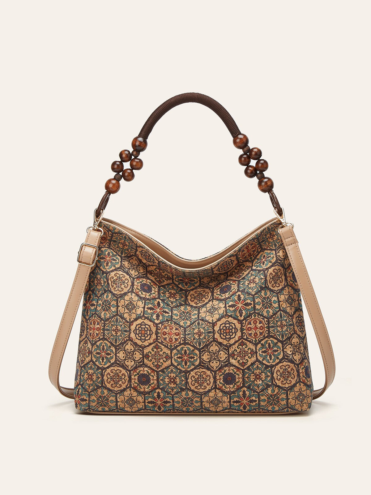 Graceful Retro Ethnic Print Tree Leather Handbags