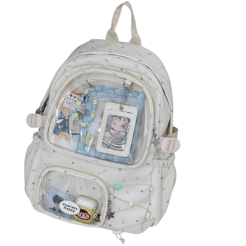 Women's Korean Style Versatile Good-looking Junior High Large Backpacks