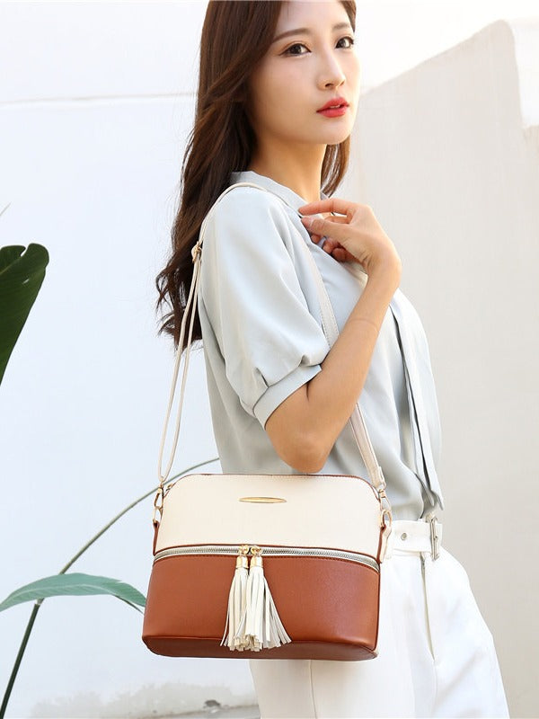 Women's Capacity Match Sets Fashion Popular Stitching Portable Women's Handbag