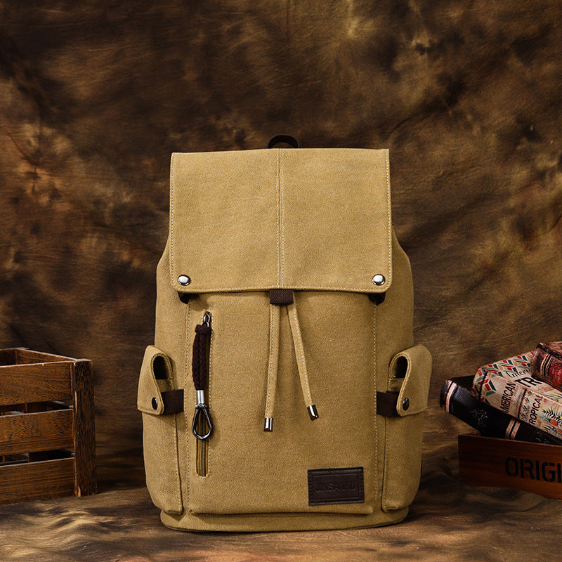 Men's Canvas Winter Large Capacity Fashionable Portable Leisure Backpack