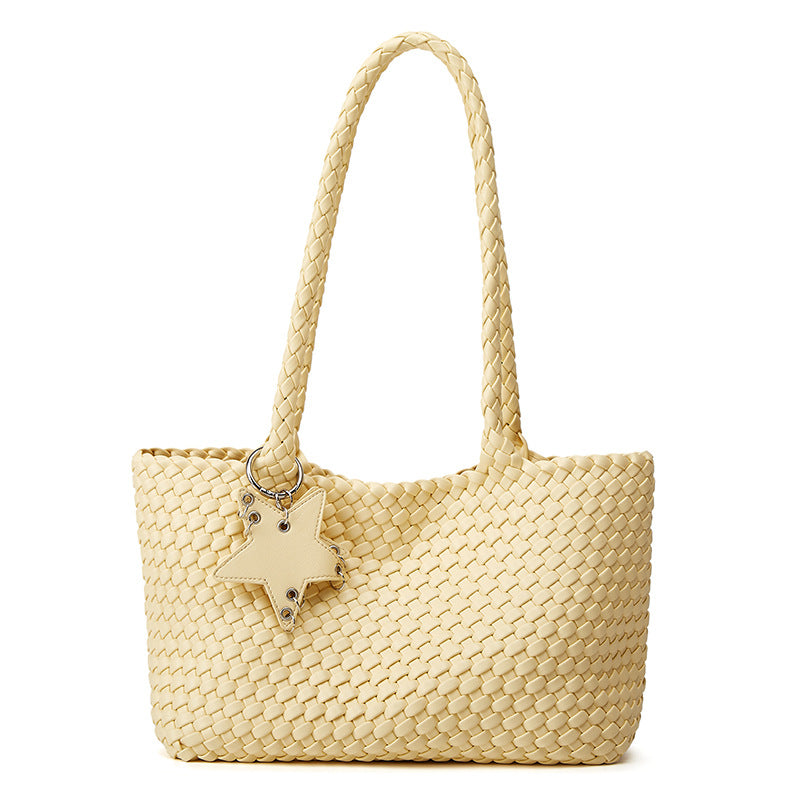 Gun Horizontal Handmade Woven Large Capacity Totes High-grade Women's Shoulder Bag
