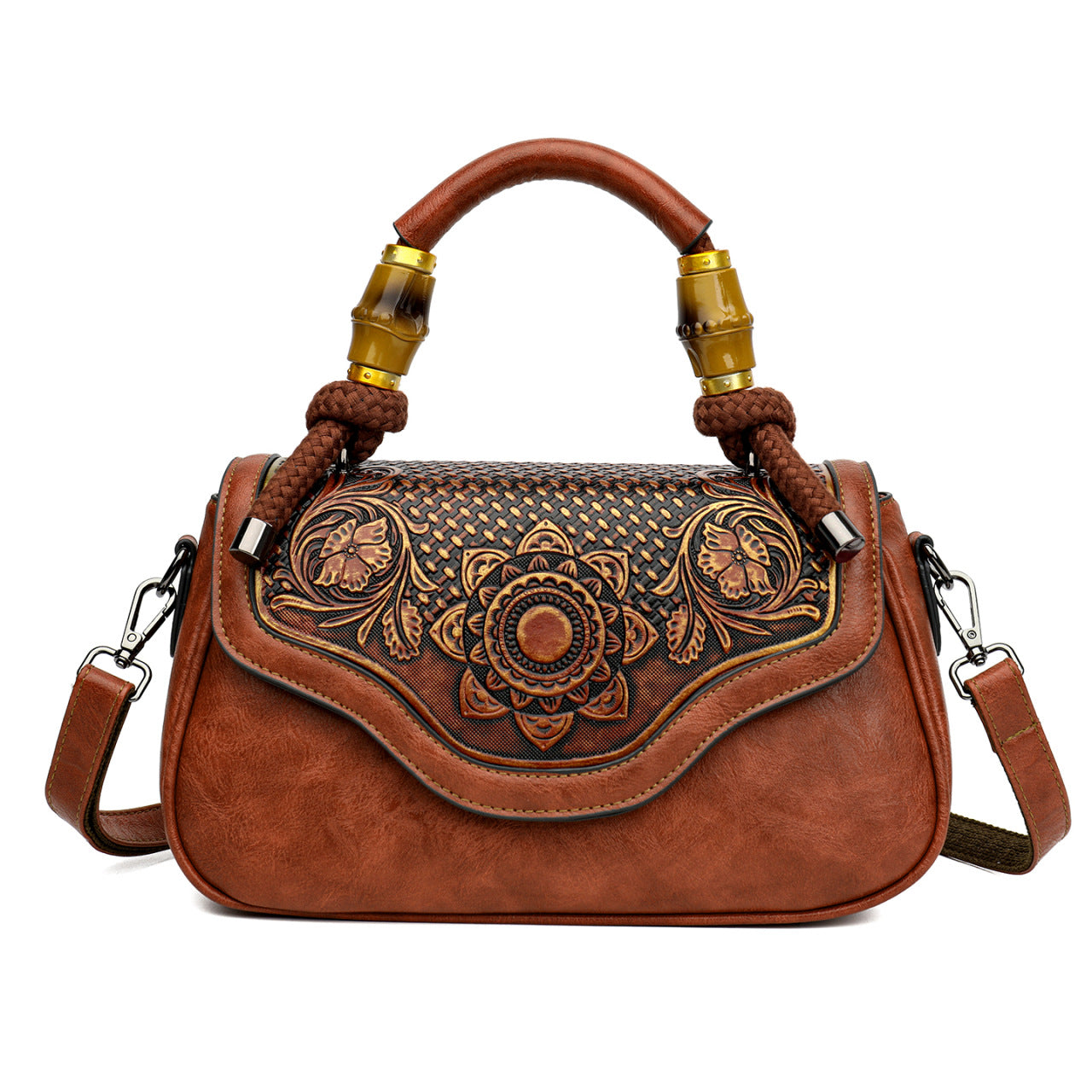 Style Clutch Portable Fashion Single Rhombus Light Women's Handbag