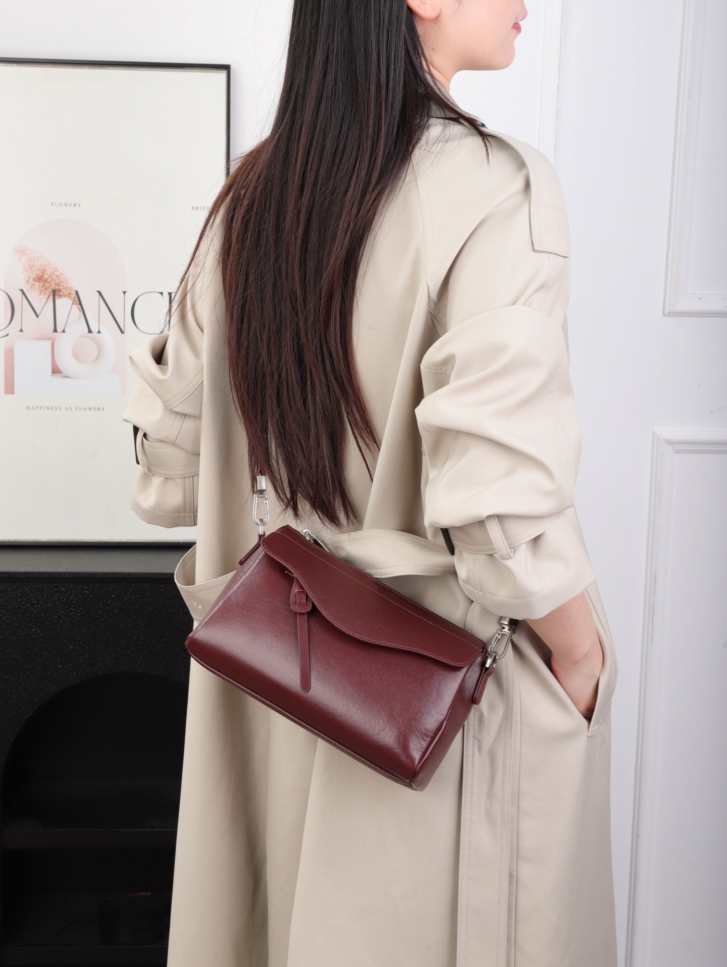 Women's Underarm Leather Fashion Genuine Mother Women's Shoulder Bag