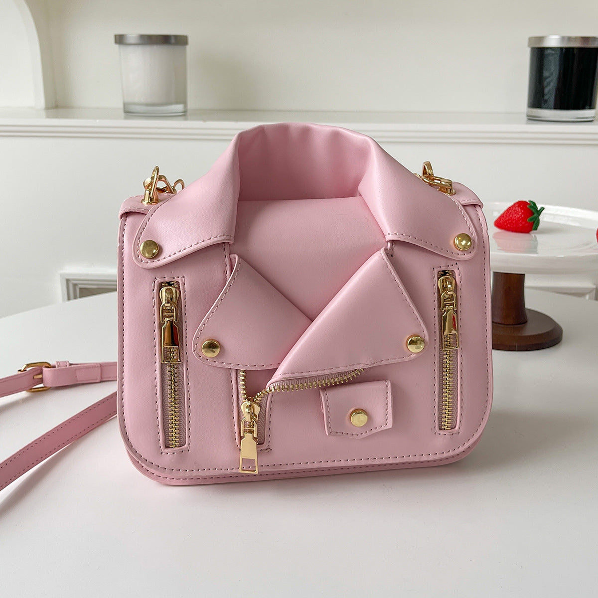 Women's Personality Trendy Fashion Zipper Creative Clothes Women's Messenger Bag