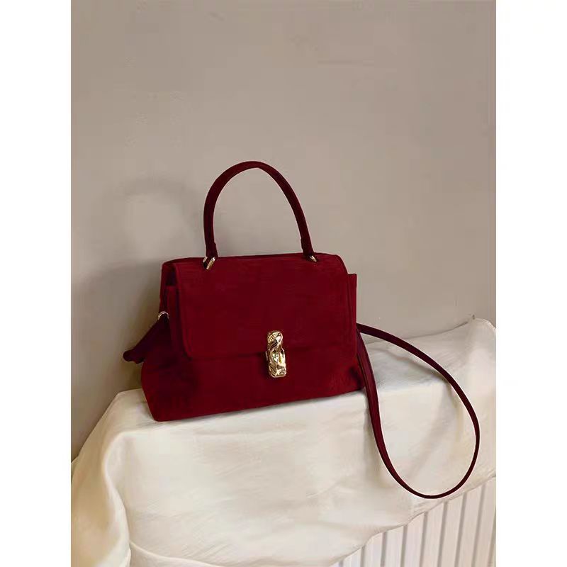 Women's Red High-grade Daily Available Large Capacity Totes Women's Shoulder Bag
