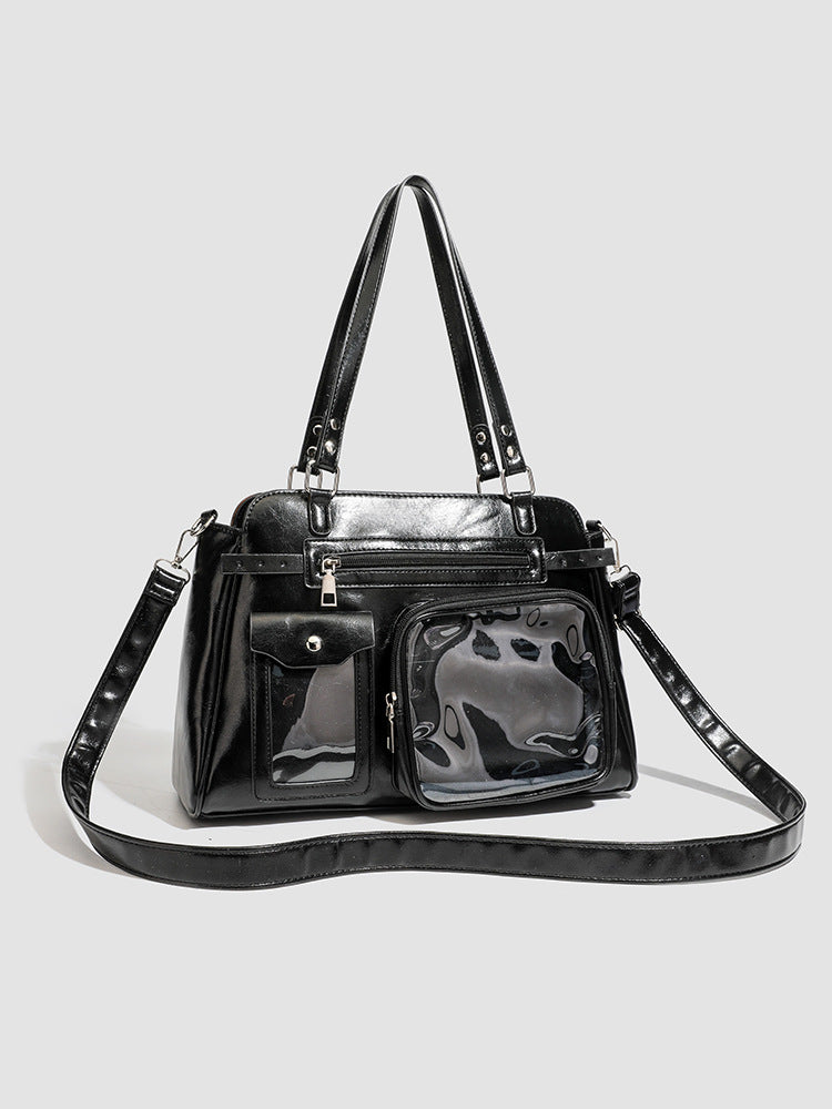Large Capacity Two-dimensional Uniform Cartoon Fashion Simple College Style Women's Shoulder Bag