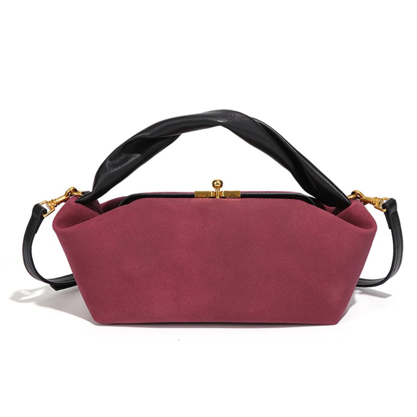 Women's Style Portable Frosted Suede Comfortable Purplish Women's Messenger Bag
