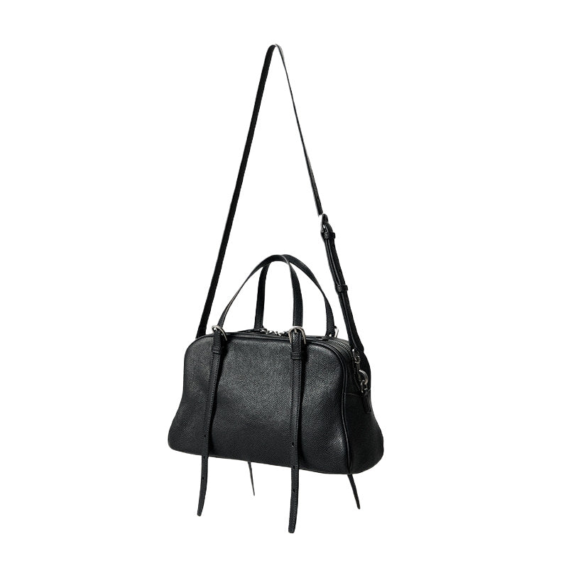 Women's Vegetable Tanned Sheepskin Bowling Retro Leisure Women's Shoulder Bag