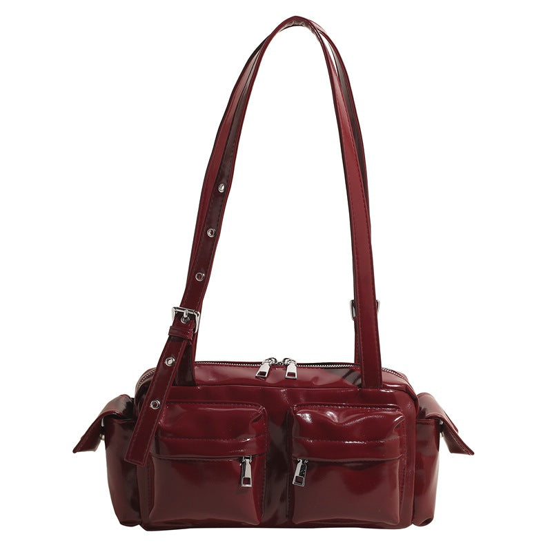 Women's Textured Large Capacity Commuter Fashion Pillow Spring Bags