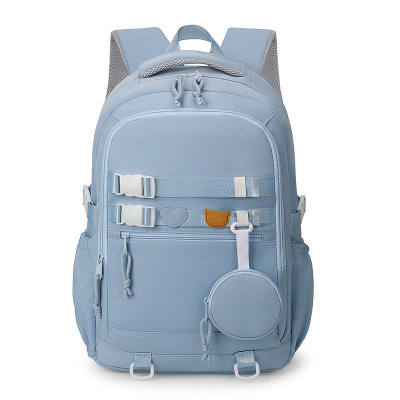 Men's Thermal Transfer Oxford Cloth Trendy Large Capacity Leisure Backpack