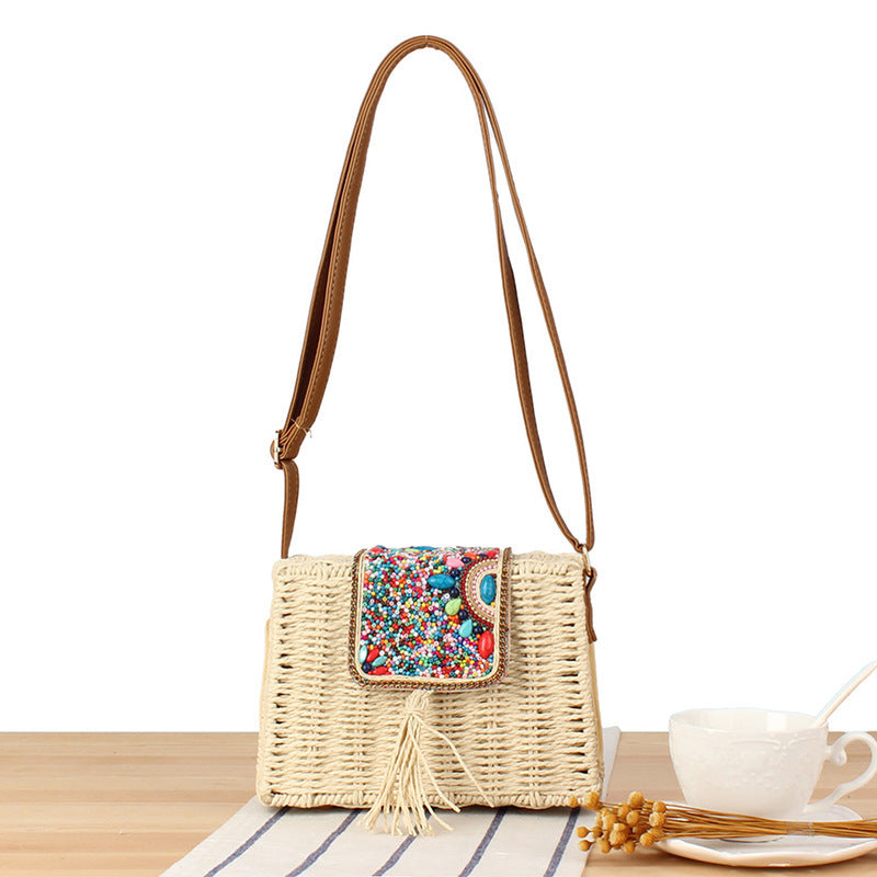 Women's Fashion Woven Seaside Holiday Minority Simple Design Bags