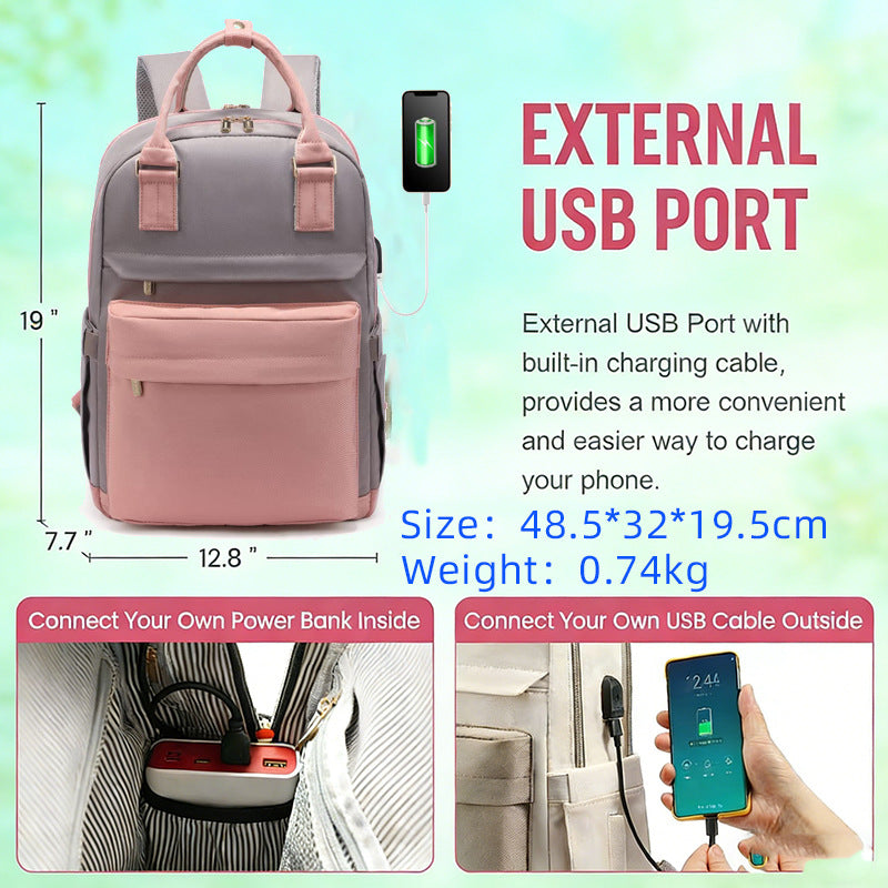 Fashion Female Commuter Computer Large Capacity Leisure Backpack
